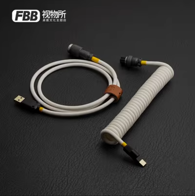 FBB Custom Coiled Aviator USB Cable 'Celery'