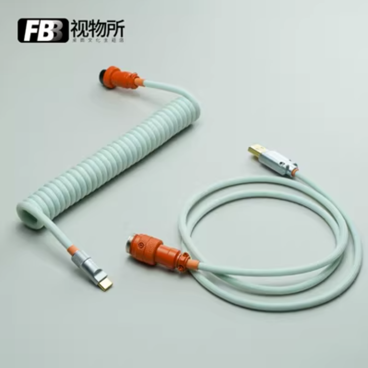 FBB Custom Coiled Aviator USB Cable 'Plastic'