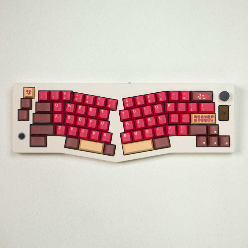 CIDOO ABM066 Alice Keyboard 'Liquor Chocolate' Standard Font