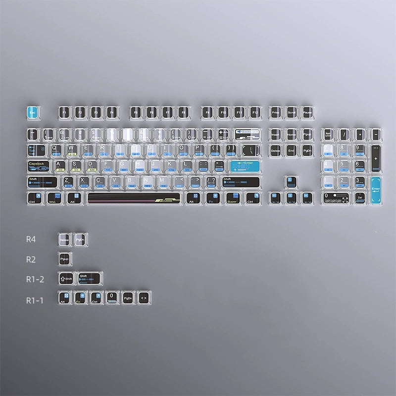 Galaxy Grey Shadow Keycaps Set