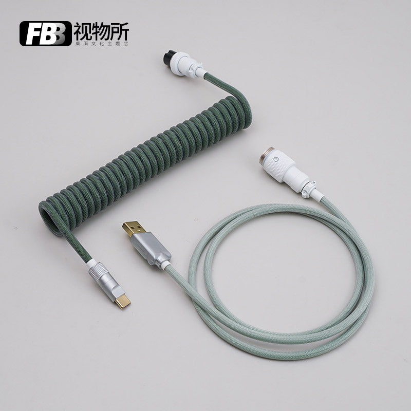 FBB Custom Coiled Aviator USB Cable 'Botanical'