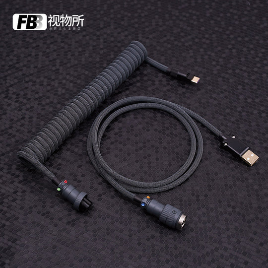 FBB Custom Coiled Aviator USB Cable 'Obilivion'