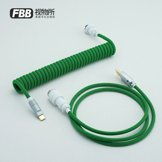 FBB Custom Coiled Aviator USB Cable 'Shan Shui'