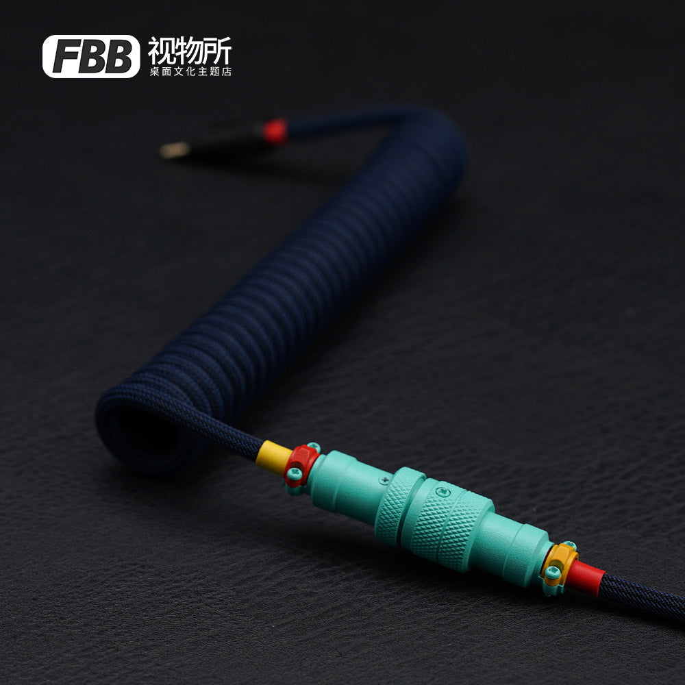 FBB Custom Coiled Aviator USB Cable 'Metropolis'