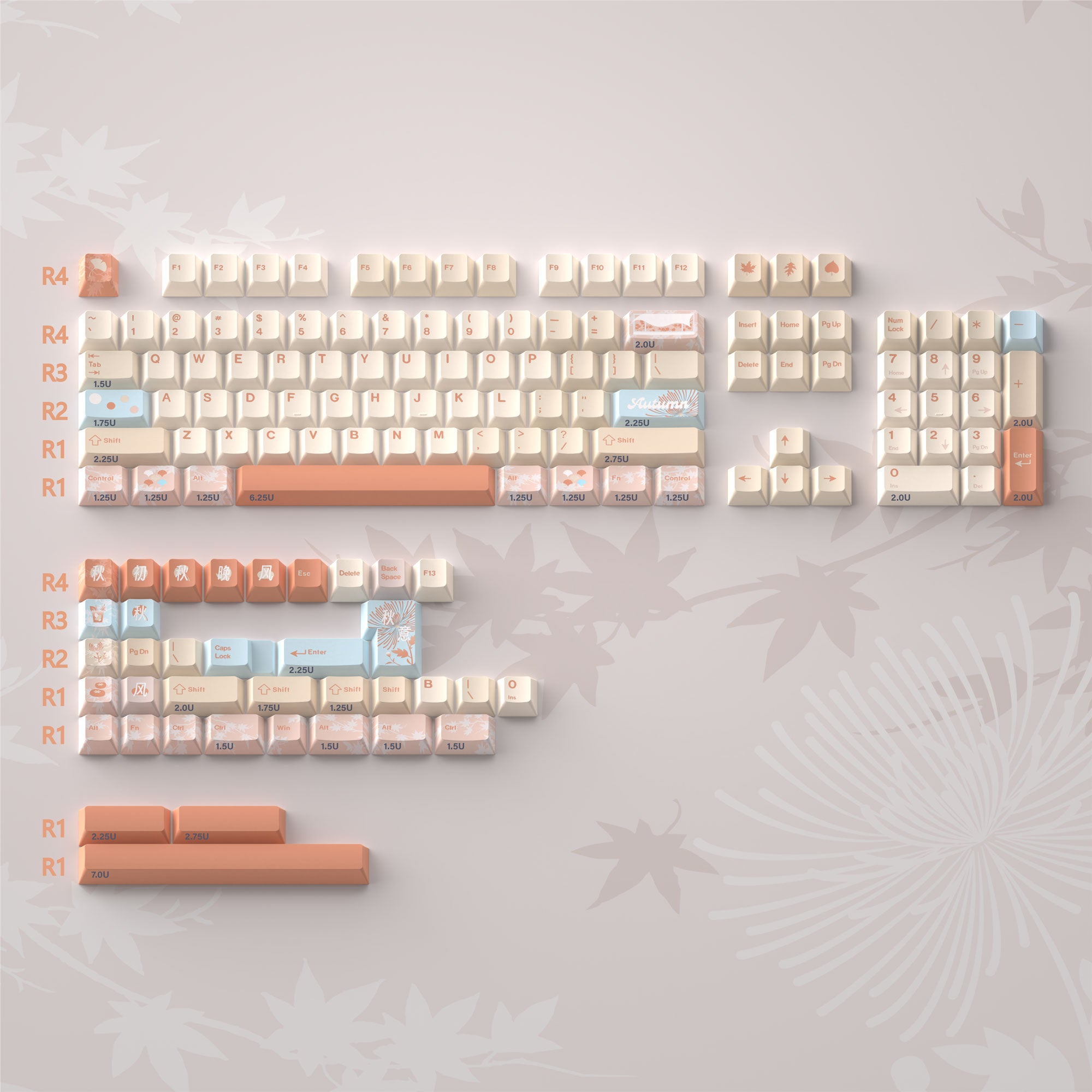 Finalkey Autumn Mood Keycaps Set