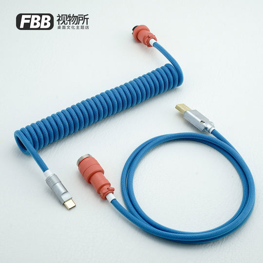 FBB Custom Coiled Aviator USB Cable 'GMK Bento'