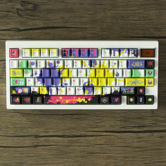 GMK81 Keyboard Graffiti White