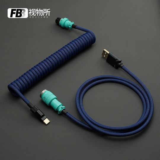 FBB Custom Coiled Aviator USB Cable 'Hammerhead'