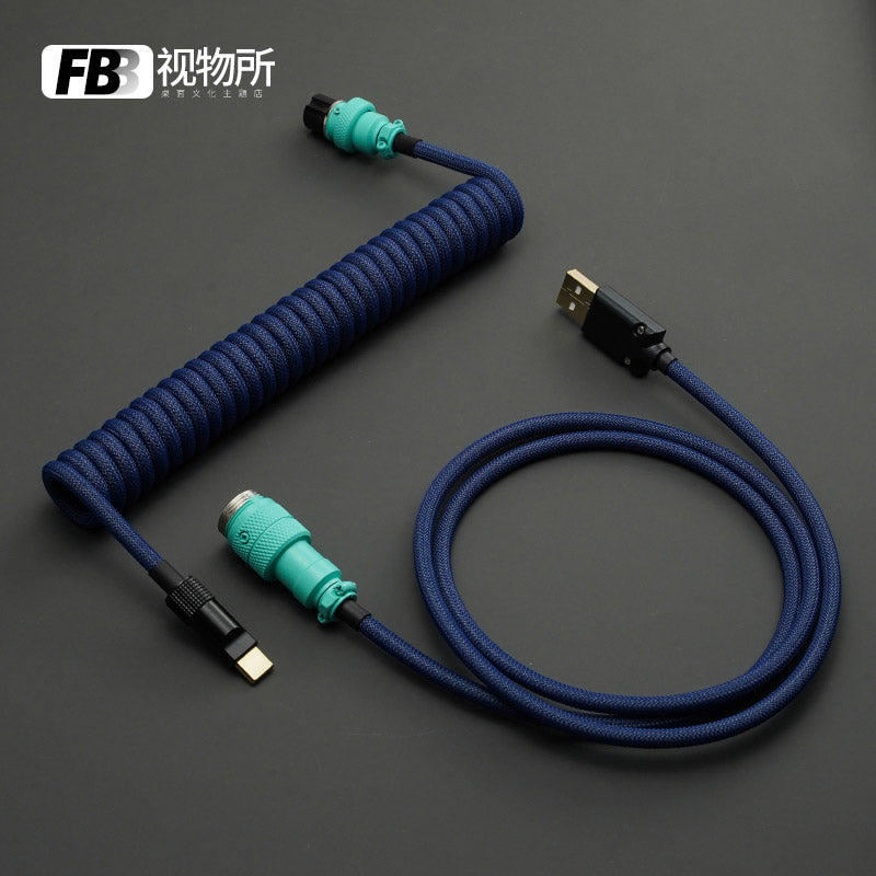 FBB Custom Coiled Aviator USB Cable 'Hammerhead'