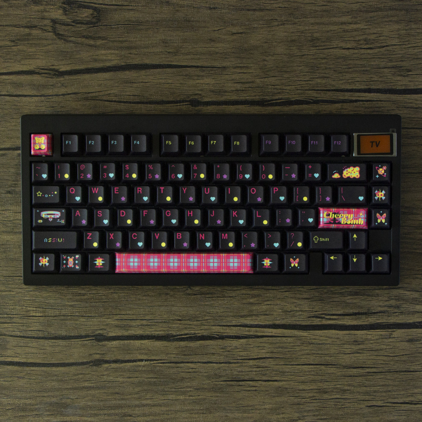 GMK81 Keyboard Cherrybomb Black