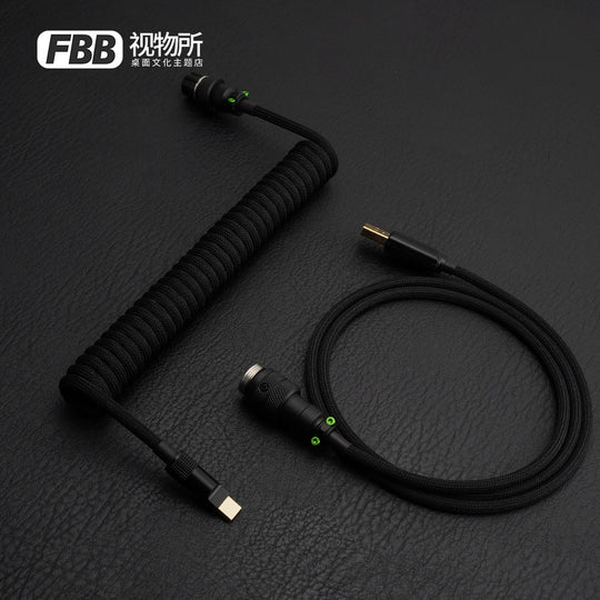 FBB Custom Coiled Aviator USB Cable 'JTK Griseann GP'