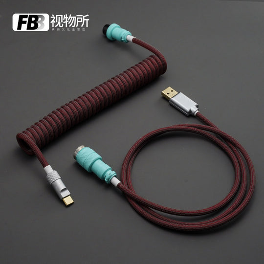 FBB Custom Coiled Aviator USB Cable 'Yuru'