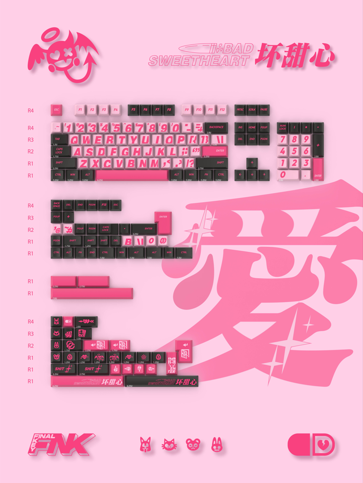 Finalkey ‘Bad Sweetheart’ Keycaps Set