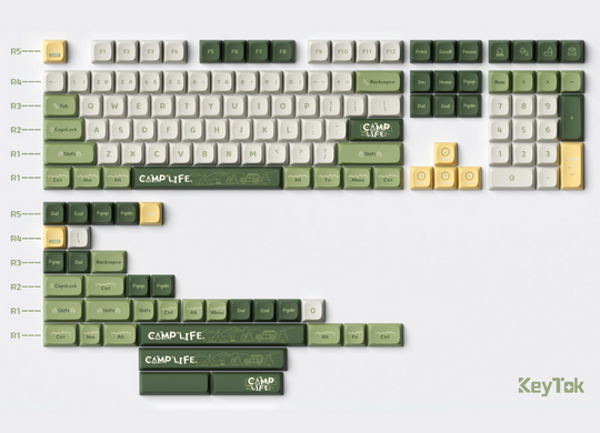 Keytok 'Camp Life' Keycaps Set