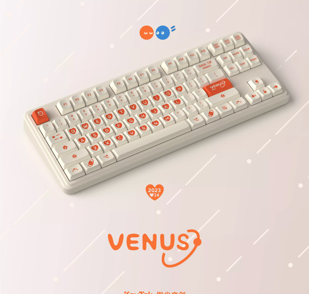 Keytok 'Venus & Mars' Keycaps Set