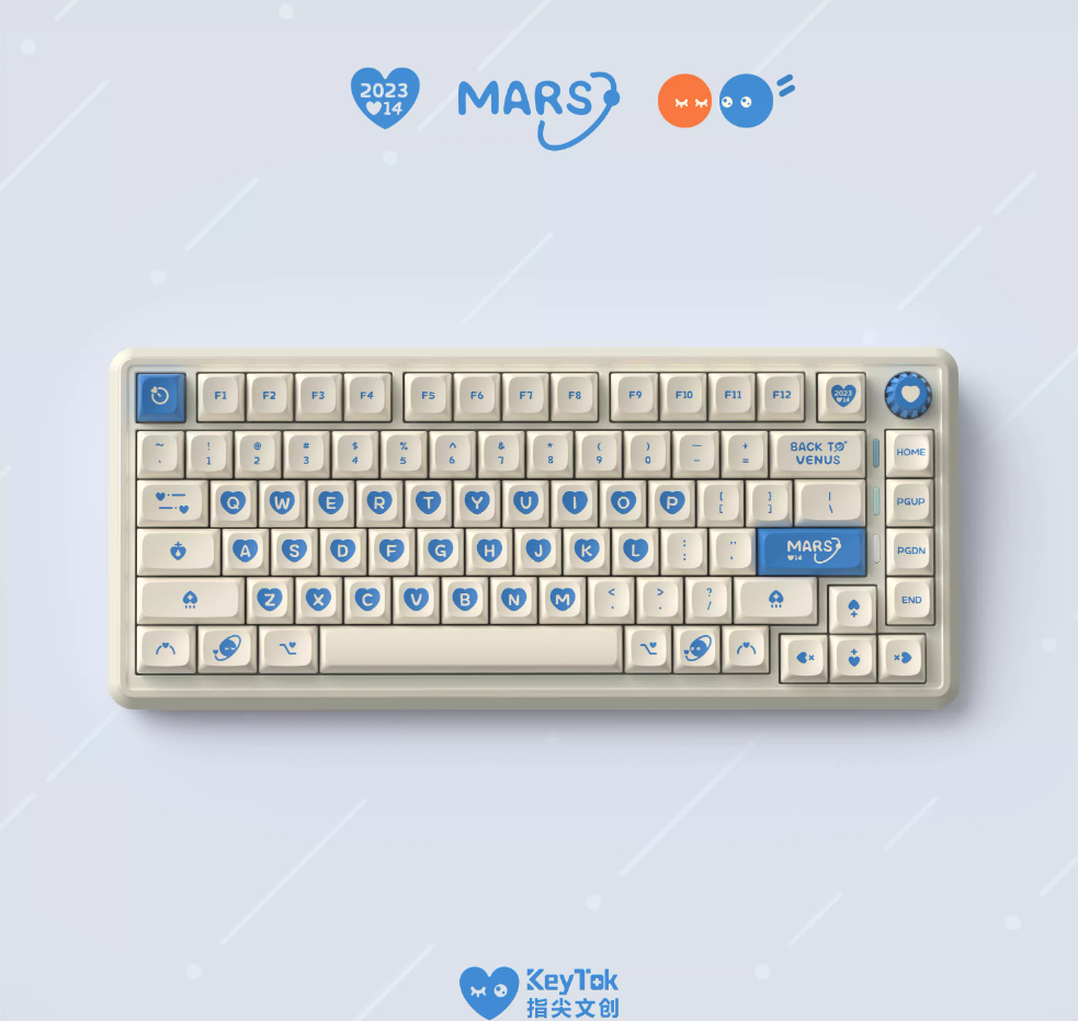 Keytok 'Venus & Mars' Keycaps Set