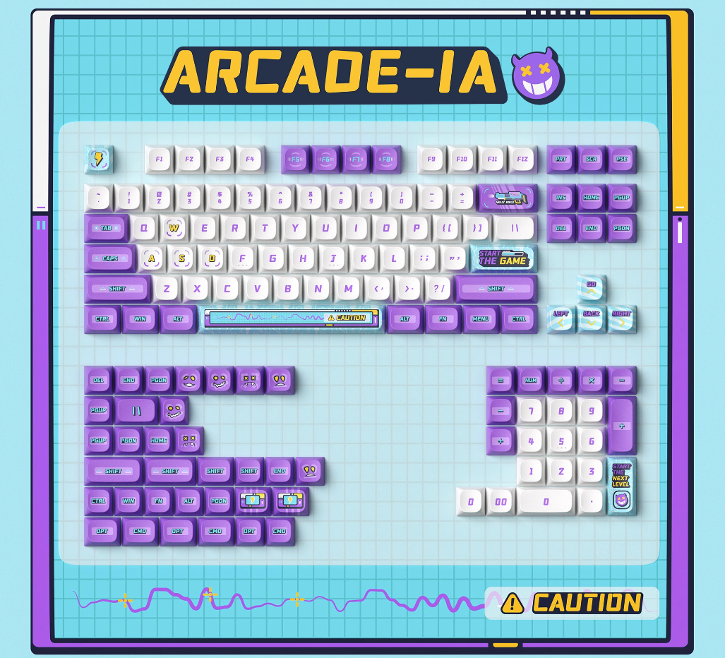 Keytok 'Arcade-IA' Keycaps Set