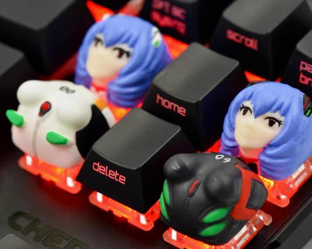 EVA-Ayanami Rei Artisan Keycaps