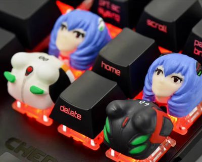 EVA-Ayanami Rei Artisan Keycaps