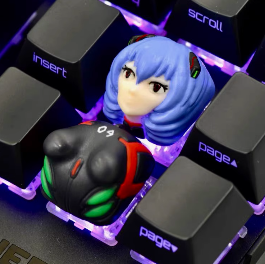 EVA-Ayanami Rei Artisan Keycaps