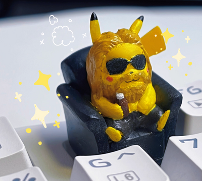 Thor Pikachu Artisan Keycaps