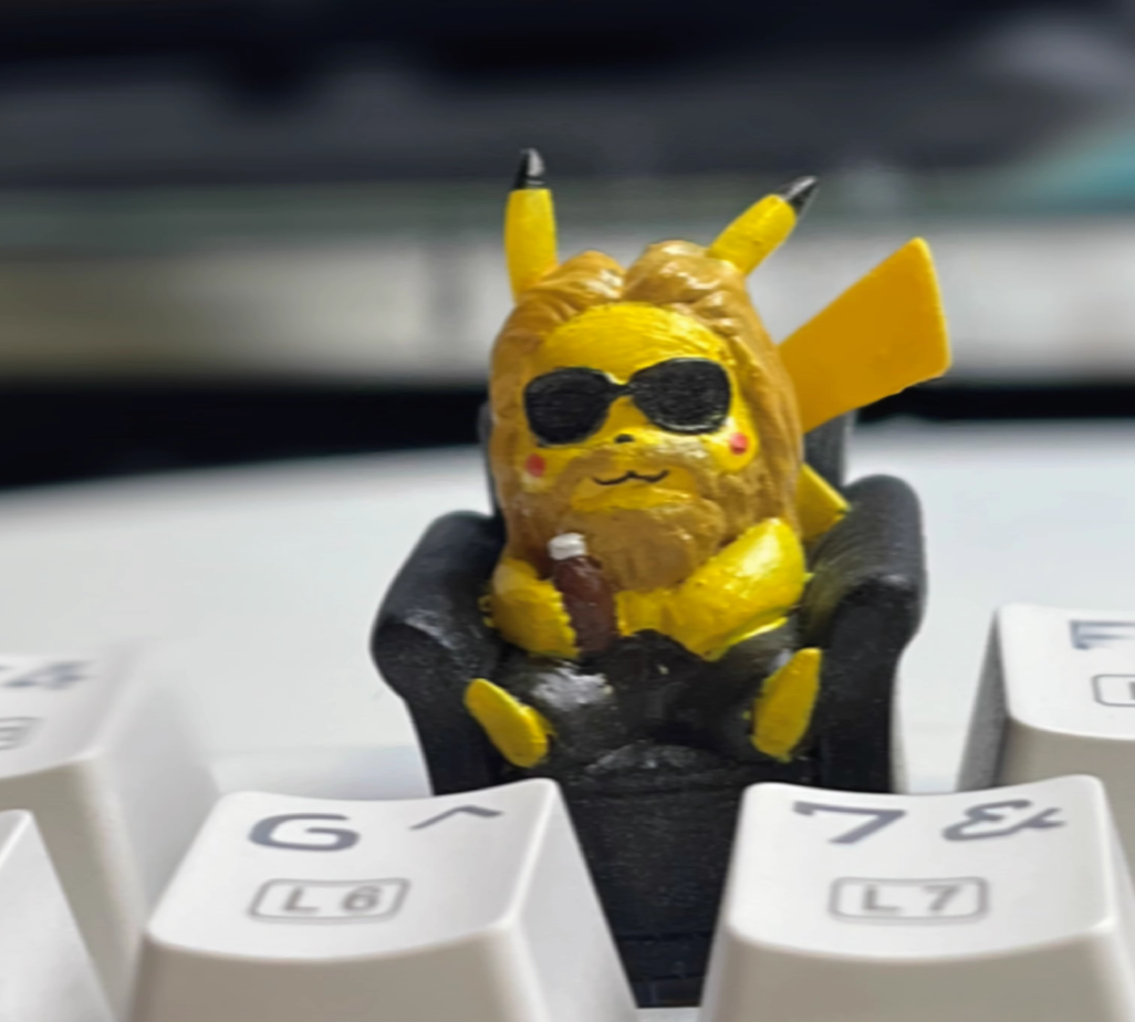 Thor Pikachu Artisan Keycaps