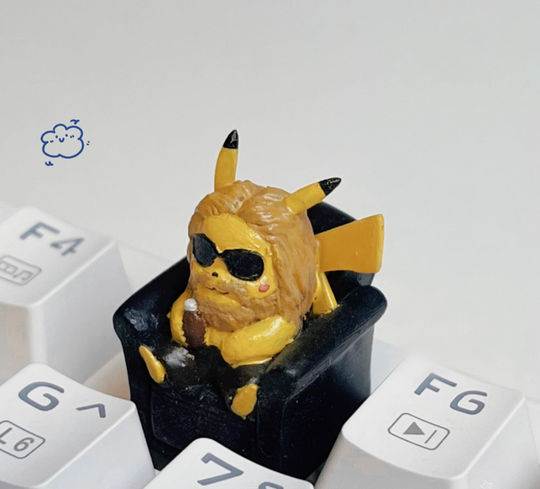 Thor Pikachu Artisan Keycaps