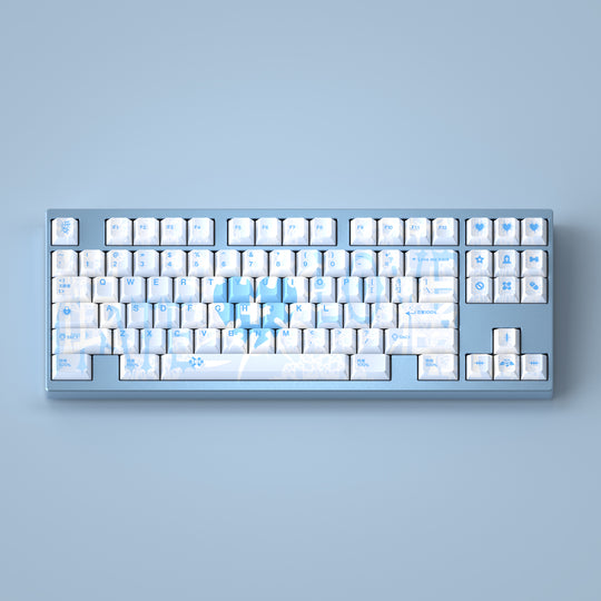 Finalkey Aqua Love Keycaps Set