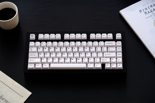 BOW Black Over White Keycaps Set