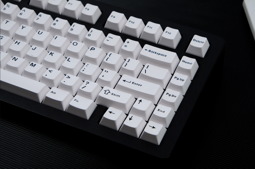 BOW Black Over White Keycaps Set