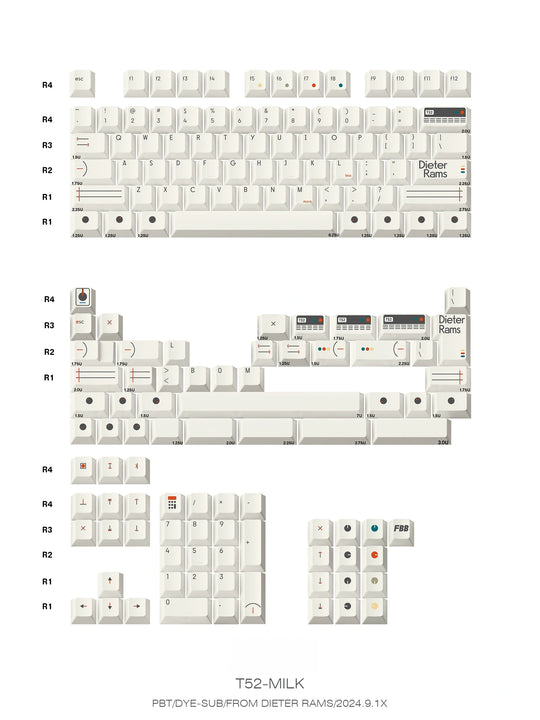 T52 Minimal Keycaps Set