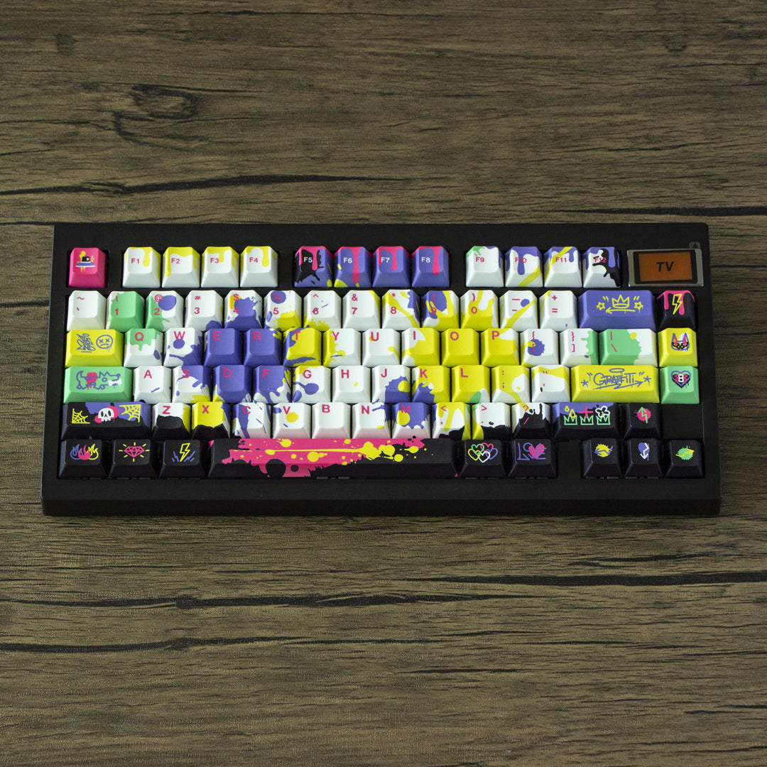 GMK81 Keyboard Graffiti Black