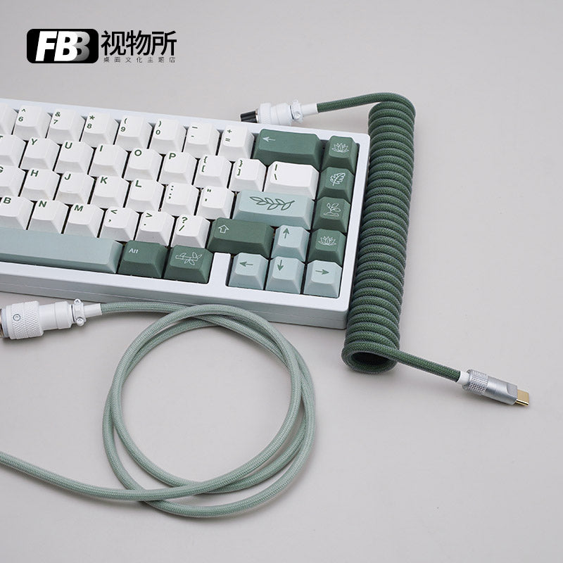 FBB Custom Coiled Aviator USB Cable 'Botanical'