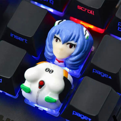 EVA-Ayanami Rei Artisan Keycaps