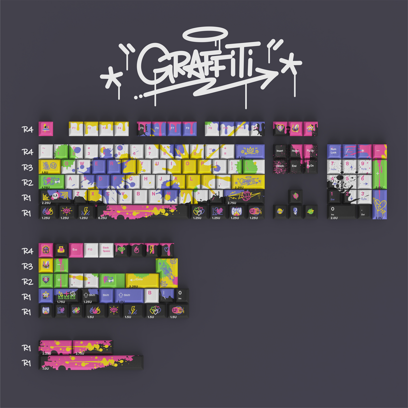 Finalkey Graffiti Keycaps Set