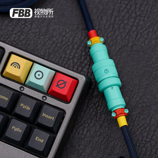 FBB Custom Coiled Aviator USB Cable 'Metropolis'