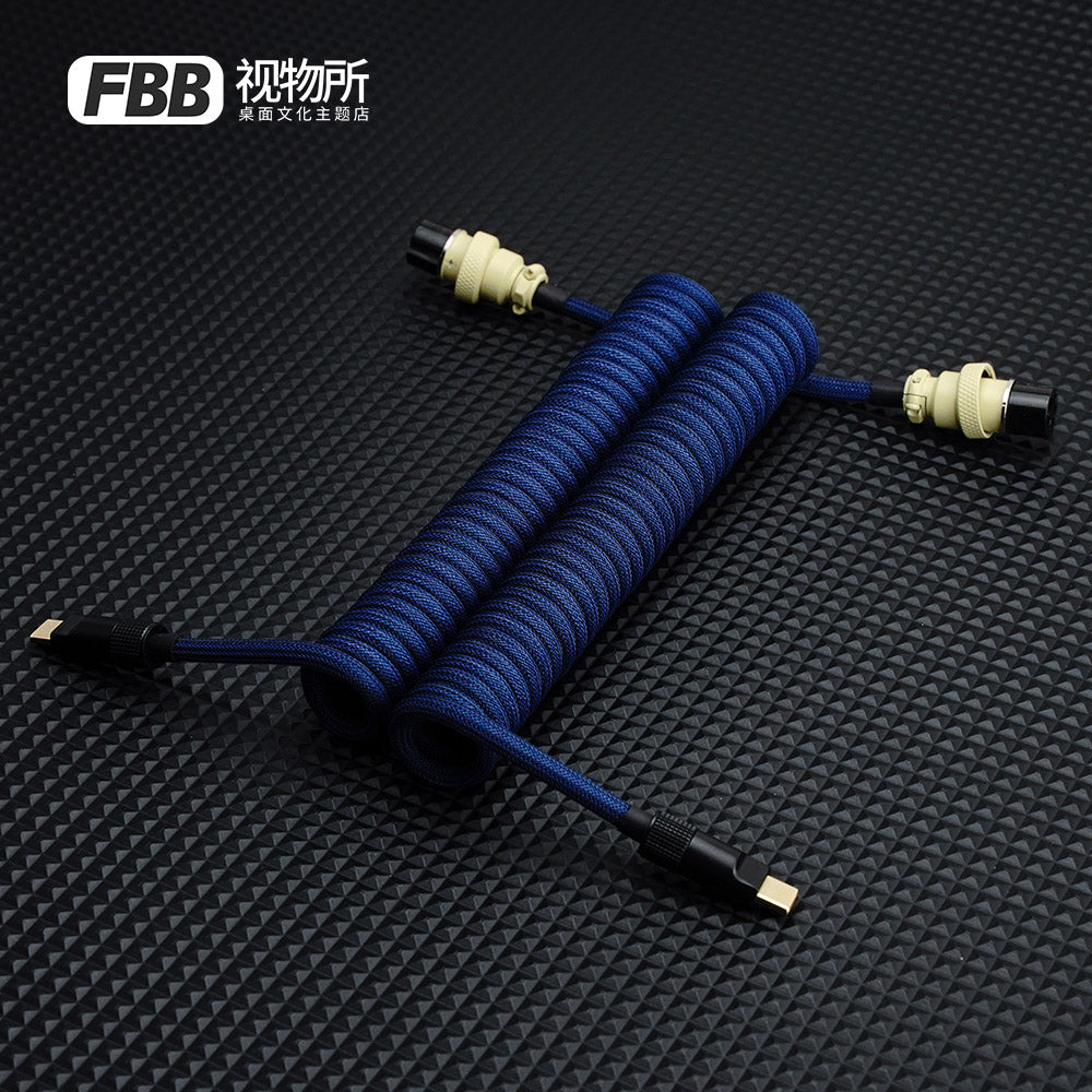 FBB Custom Coiled Aviator USB Cable 'Matrix-01'