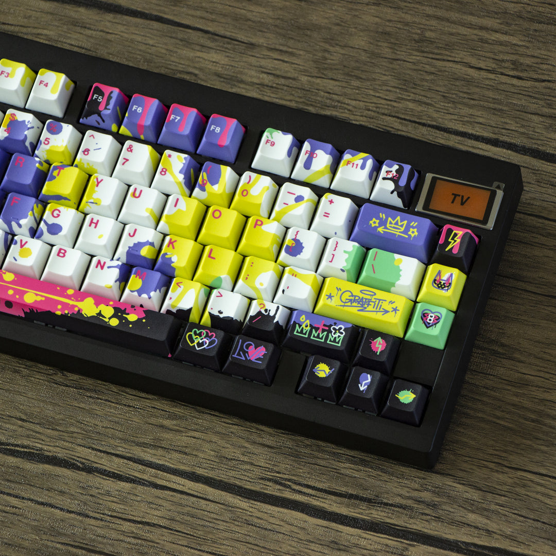 GMK81 Keyboard Graffiti Black