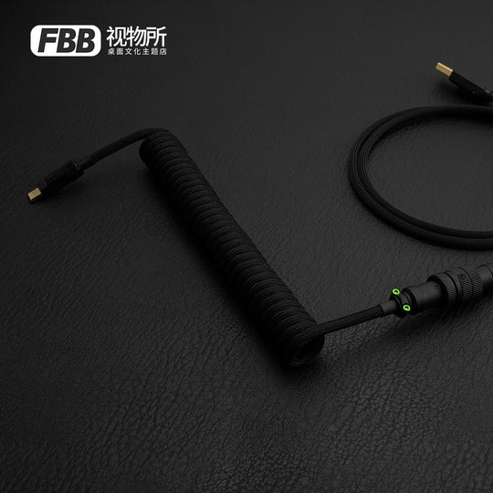 FBB Custom Coiled Aviator USB Cable 'JTK Griseann GP'