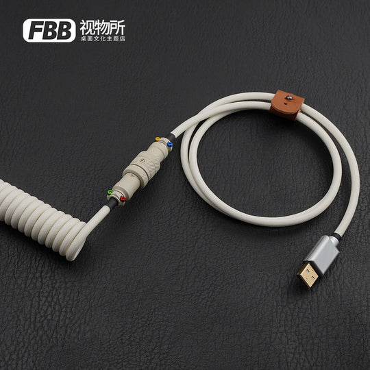 FBB Custom Coiled Aviator USB Cable 'MW Retro Light'