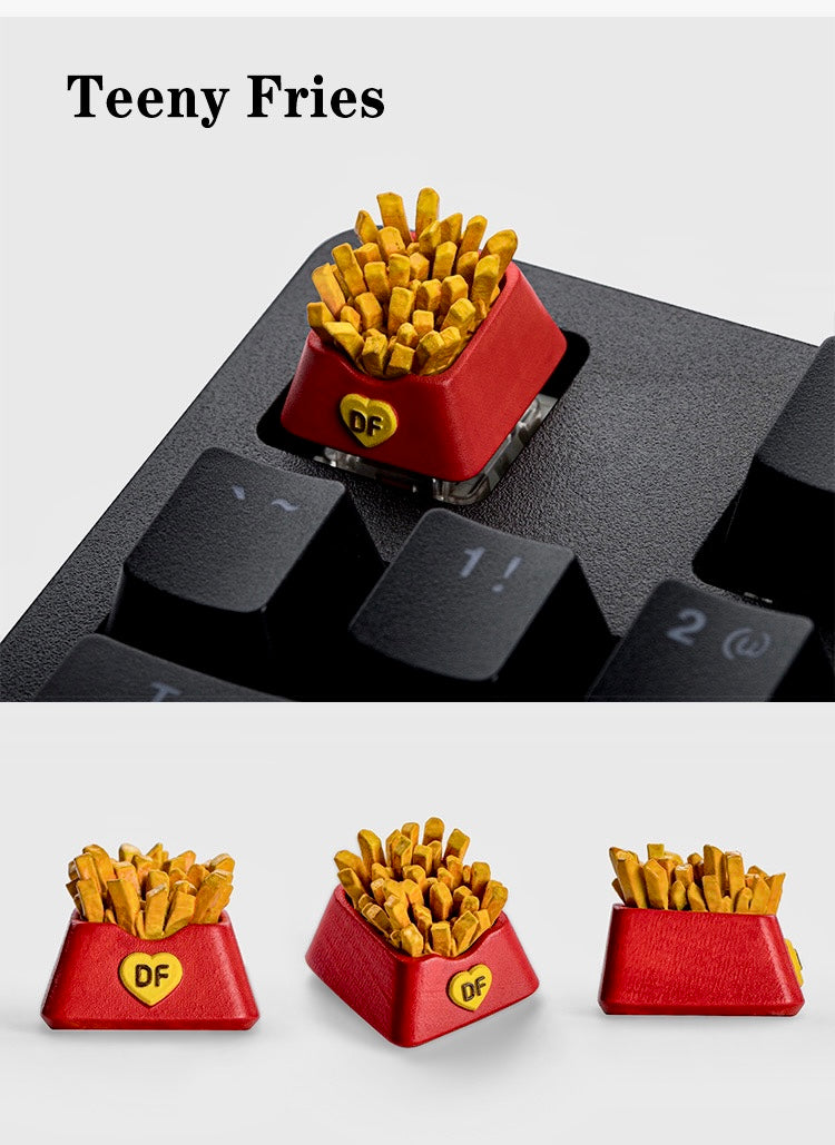 Burger and Fries Artisan Keycaps