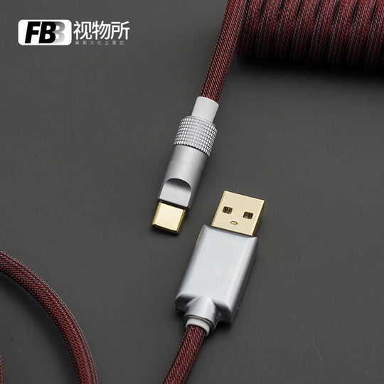 FBB Custom Coiled Aviator USB Cable 'Yuru'