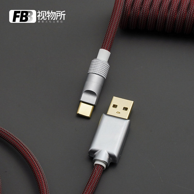 FBB Custom Coiled Aviator USB Cable 'Yuru'