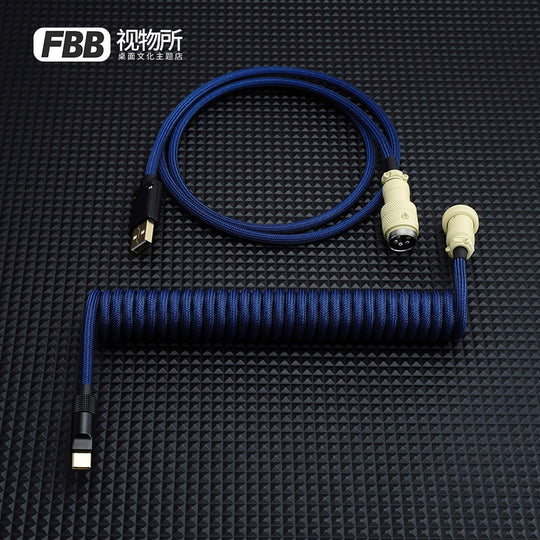 FBB Custom Coiled Aviator USB Cable 'Matrix-01'