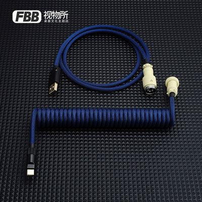 FBB Custom Coiled Aviator USB Cable 'Matrix-01'
