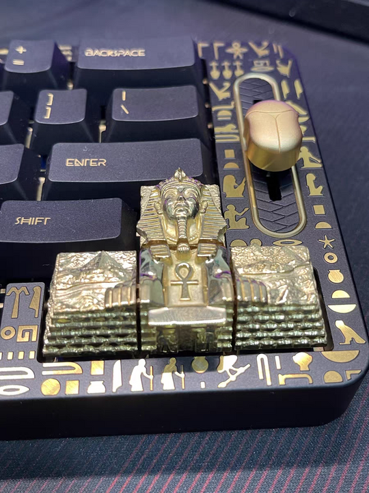 Pharaoh Egyptian Pyramid Artisan Keycaps