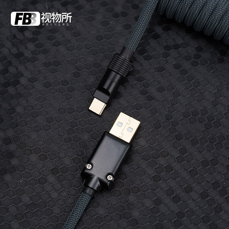 FBB Custom Coiled Aviator USB Cable 'Obilivion'