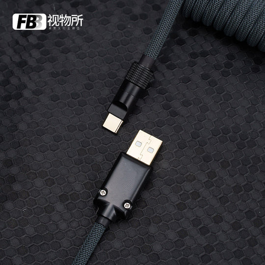 FBB Custom Coiled Aviator USB Cable 'Obilivion'