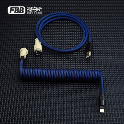 FBB Custom Coiled Aviator USB Cable 'Matrix-01'