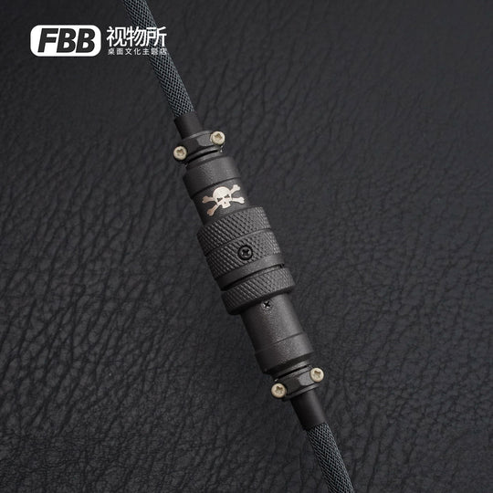 FBB Custom Coiled Aviator USB Cable 'Boneyard'